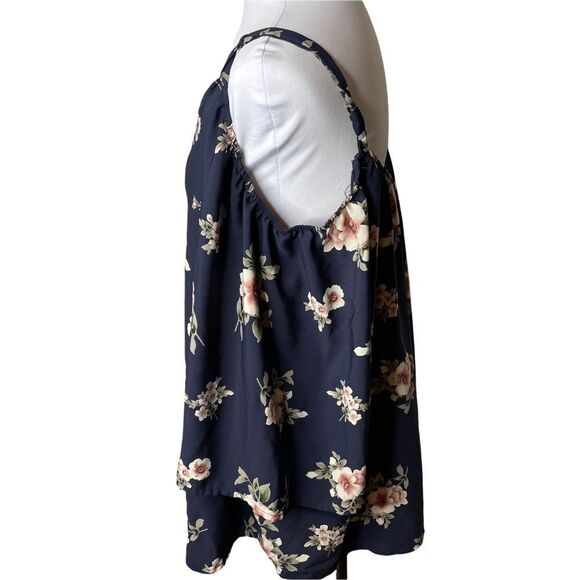 Torrid Floral print lace inset cold shoulder top 1 1x - Picture 8 of 12